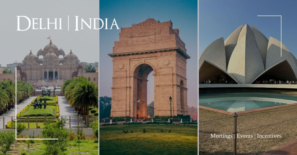 STAR Your World visits Delhi, this image is a collage of places of interest which would be good to visit for incentive trips.